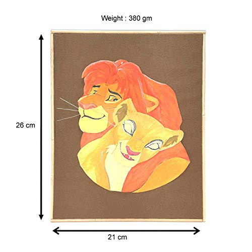 Twaksati Handmade Wall / Table Stand Décor 3D Lion King Series