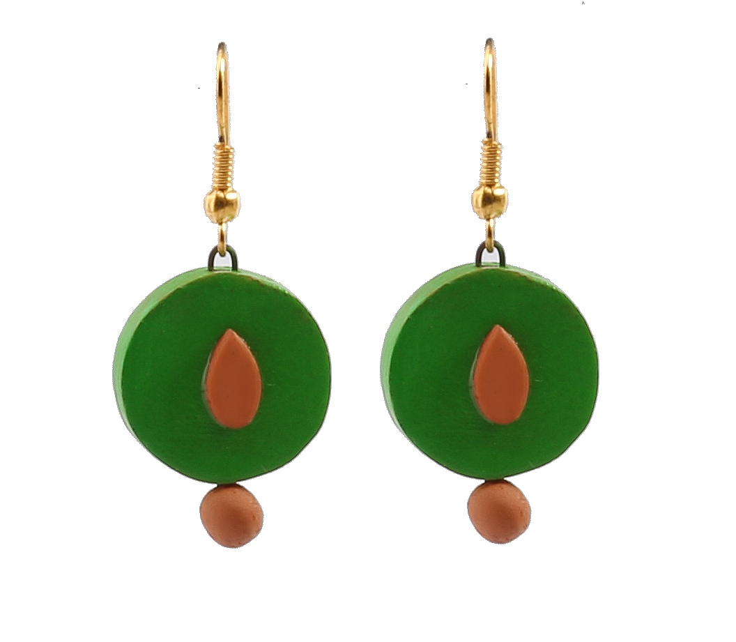 Terracotta Get Green Earring 