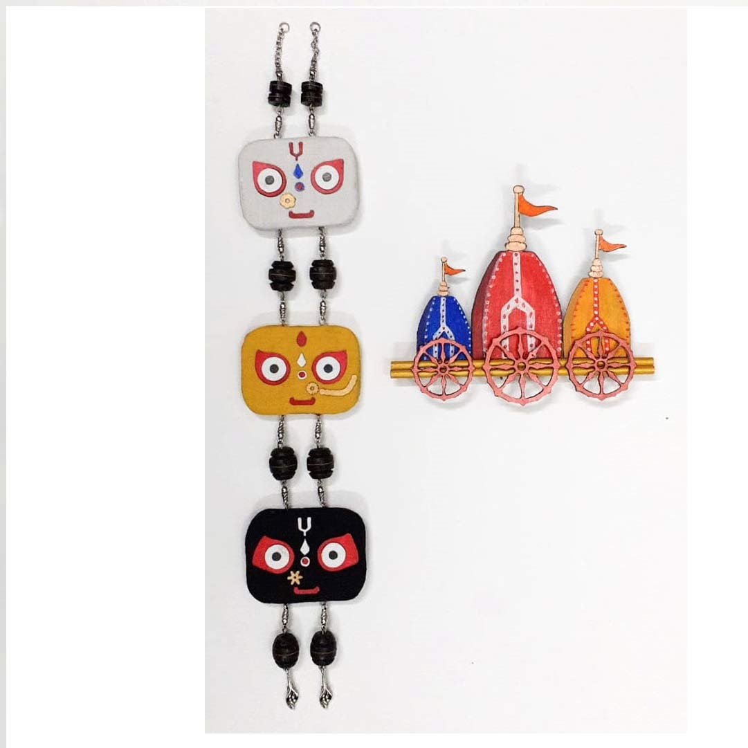 Twaksati Handmade Lord Jagannath Wall Decor / Wall Hanger