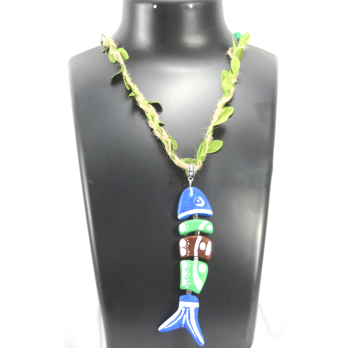 Twaksati Handmade Fish fashion Necklace and Earring set