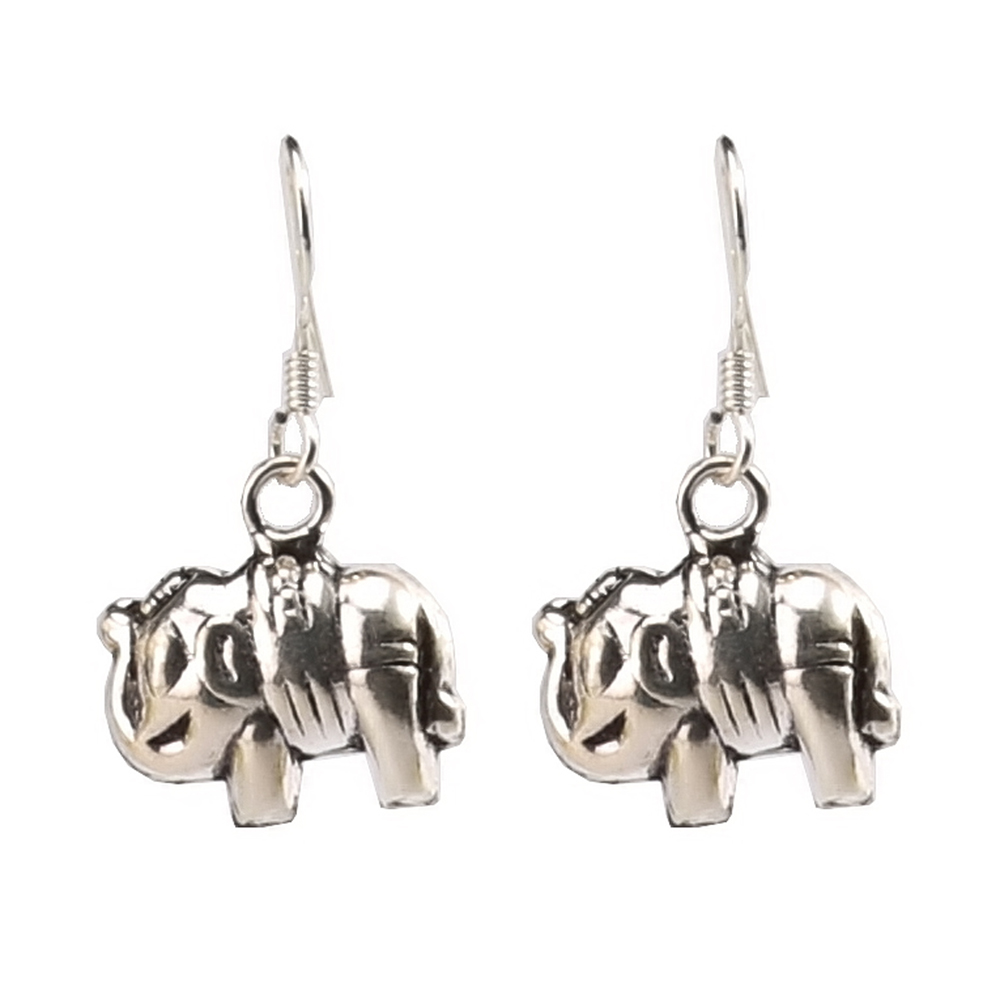 Twaksati Silver Elephant Earring
