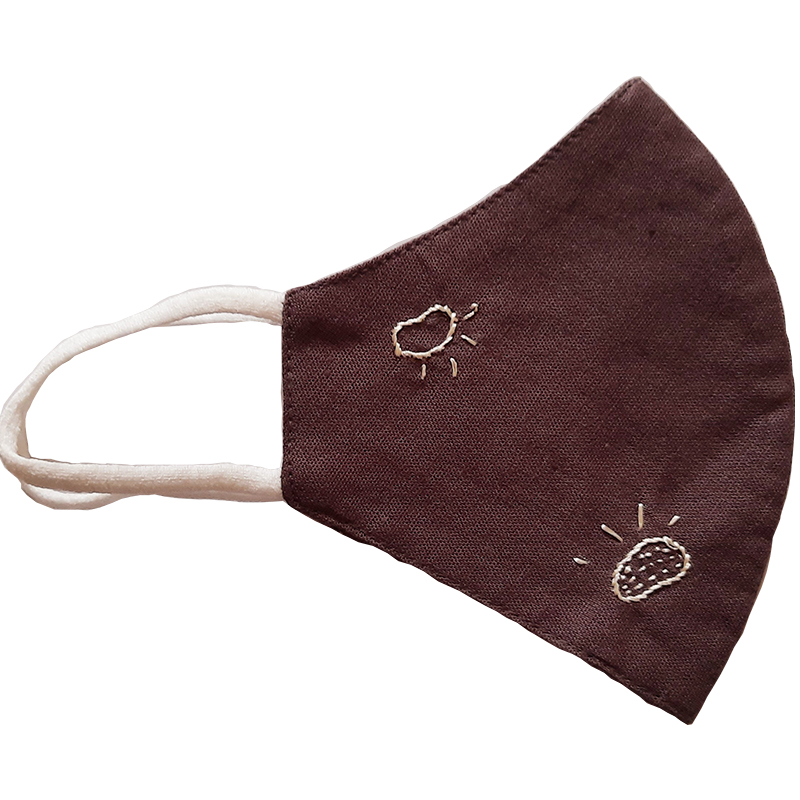 Twaksati handmade embroidered cotton soft and breathable face Mask